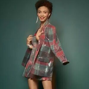 Johnny Wujek Plaid Blazer